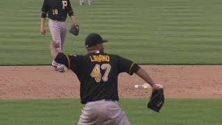 PITCHC Liriano snares the comebacker in the ninth [upl. by Eelyma459]