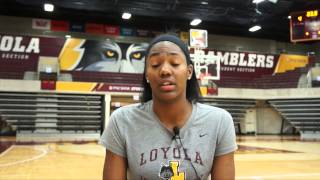 Loyola Womens Basketball Meet the Newcomers Ryaen Johnson [upl. by Maryl144]