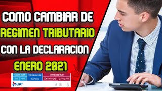 ✍🏼CÓMO CAMBIAR DE RÉGIMEN TRIBUTARIO CON LA DECLARACIÓN DE ENERO 2022 – 💻PASO A PASO MYPE AL RER [upl. by Bettye309]