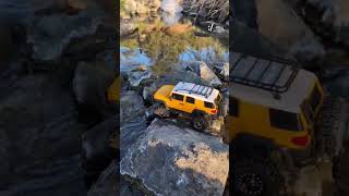 Little Creek crossing in the FJ Cruiser FMS FJ18 [upl. by Imef636]