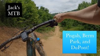 Riding Pisgah Berm Park and DuPont in North Carolina [upl. by Otrebcire]