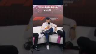 Max Verstappen asking wheres the British press [upl. by Lessirg]