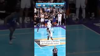 This ball went around the hoop for over 3 seconds shorts nba knicks [upl. by Kingsbury]