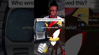 Who wrote and approved this at SEGA shorts xd1x shadowthehedgehog sonicthehedgehog sega [upl. by Roht]