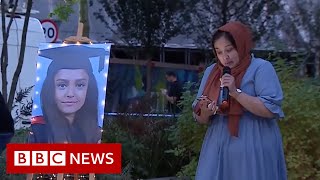 Sabina Nessa’s sister pays emotional tribute at vigil to murdered teacher  BBC News [upl. by Marni480]