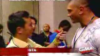 Pacquiao vs Hatton Batista Hollywood Celebrity [upl. by Otreblide760]