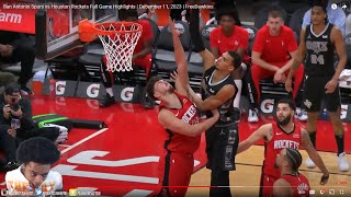 FlightReacts To Spurs vs Rockets Full Game Highlights  December 11 2023 [upl. by Aihsak]