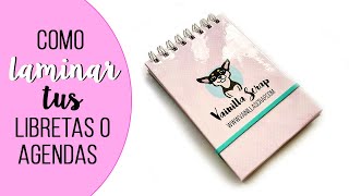 COMO HACER LIBRETAS O AGENDAS LAMINADAS [upl. by Enilegnave]