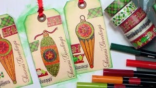 Quick Christmas Tag Workshop [upl. by Ettelrahc]