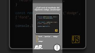 JavaScript  Reto 27 🔥¿Qué resultado mostrará este código JavaScript en la consola [upl. by Syst]