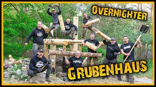 Grubenhaus 20  Mega Overnighter mit Fritz Meinecke Survival Mattin Adventure Buddy uvm [upl. by Lamrej]