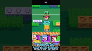 FREE WINS BROKEN STRAT 🤣😱 brawlstars brawlstarsshorts brawlstarsvideos [upl. by Naamana15]