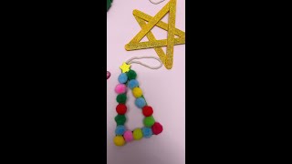 DIY Christmas Decor 🎄✨ Fun Popsicle Sticks Craft for Kids [upl. by Burnsed]