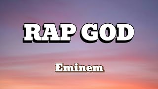 Eminem  Rap God lyrics [upl. by Zebaj]