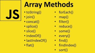 Array Methods in JavaScript  17 Useful Methods [upl. by Maryellen922]