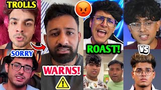 FINAL WARNING Rajat Dalal to CarryMinati😱⚠️ Triggered Insaan ROAST Puneet amp Joginder Jonathan [upl. by Cogan875]