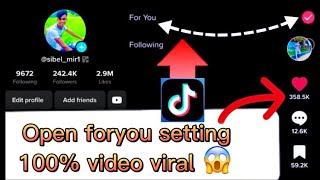 Viral tiktok settings bangla 2023foryou settingshow to viral tiktok videotiktok settings tutorial [upl. by Enitsirt99]