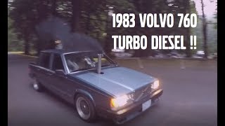 ROLLING COAL IN A 1983 VOLVO 760 TURBODIESEL [upl. by Reel959]