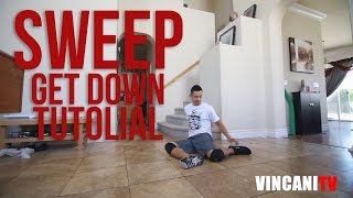 How to Breakdance  Sweep Get Down  Beginning Breaking Tutorial [upl. by Ulick]