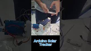 Solar panel tracker using Arduino🌞 arduinoproject solarsystem technology ai solarpanel [upl. by Aihgn]