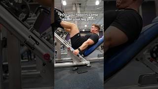 HOW MY LEGS EXPLODED legpress [upl. by Retsevlys]