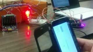 K64F robot drive over Bluetooth using mbed [upl. by Yrtnej]