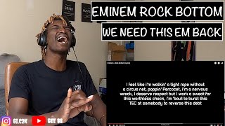 Eminem  Rock Bottom  What do you know about being broke  My Reaction  Thoughts [upl. by Eycal854]