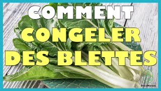 Comment congeler des blettes [upl. by Ahseuqal]