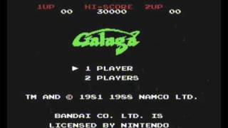 Galaga Intro Namco Nintendo NES Pal Version [upl. by Aloibaf]