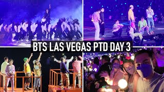 BTS PTD Las Vegas Day 3  Fans stopped throwing things at BTS Vlogfancam FULL CONCERT HD [upl. by Molton416]