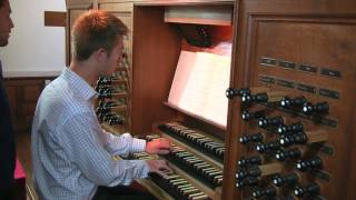 Jeremy Cole Organ Scholar plays Bach Ricercare à 6 BWV 1079 [upl. by Eelrebma]