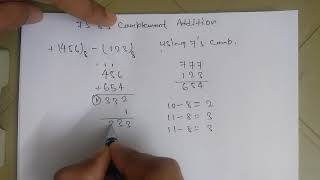 7s and 8s complement addition [upl. by Dori]