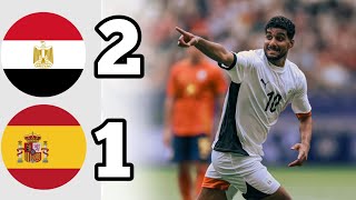 Egypt vs Spain 🇪🇸  2 1   Extеndеd Highlights  Olympic games [upl. by Matti]