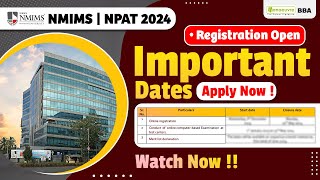 NPAT NMIMS 2024  Exam Dates Out  Check Out The Important Dates  Must Watch [upl. by Saleem]