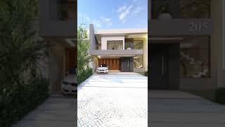 Projeto de Casa Sobrado Moderno projeto3d sobrado 3dsobrado abudhabi dubai [upl. by Piggy]