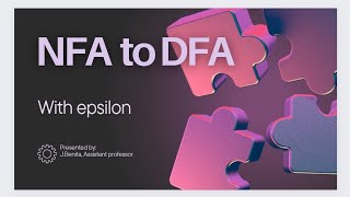 😇NFA to DFA Conversion with epsilon automatatheory compilerdesign [upl. by Lyreb]