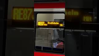 Zugziel Crailsheim vom RE 87  191024 youtubehighfive hauptbahnhof [upl. by Aenneea834]