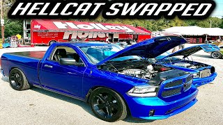 Hellcat Swap Dodge Dakota amp RAM 1500 at MOPARTY DAY 2 [upl. by Granville]