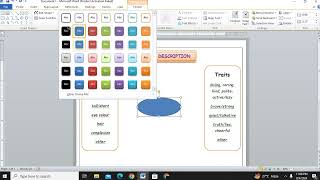 How to make a worksheet on MS Word Personality Description motherfather Easy amp detailed video [upl. by Annoval375]