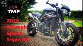 2018 Triumph Speed Triple RS Review [upl. by Llewon167]