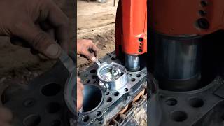 Sleeve repair and piston fitting testing engine piston mechanic pistonpin shortsfeed [upl. by Belcher]