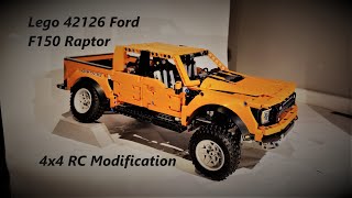 Lego 42126 Ford Raptor 4x4 RC Mod [upl. by Noivert702]