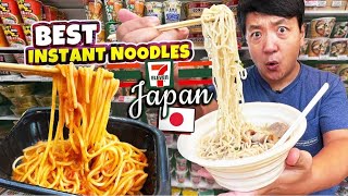 BEST Japanese INSTANT NOODLES 24 Hours Eating ONLY 7 Eleven Food in Tokyo Japan [upl. by Bertine594]