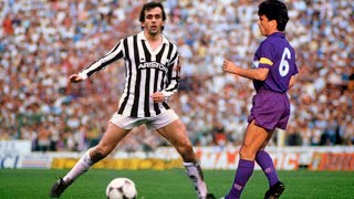 Michel Platini vs Fiorentina  Le Roi Dominates 80s Serie A  All touches amp actions [upl. by Assirem311]