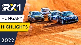 Euro RX1 Rallycross Final Highlights and Results  Euro RX of Hungary 2022 [upl. by Nenad]