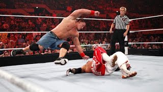 Rey Mysterio vs The MizJohn Cena RAW 7252011 Highlights [upl. by Drandell]