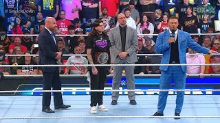 Dominik Mysterio confronts Triple H and Nick Aldis  WWE SmackDown 10132023 [upl. by Meek]