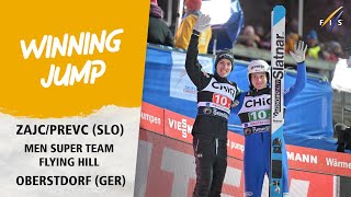 ZajcPrevc come out on top in Oberstdorf  FIS Ski Jumping World Cup 2324 [upl. by Ackerley]