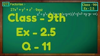 Class  9th Ex  25 Q 11 POLYNOMIALS Maths NCERT CBSE [upl. by Judi265]