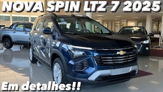 Nova Chevrolet Spin LTZ 7 2025  A MELHOR versão da Spin em detalhes 4K [upl. by Lechner797]